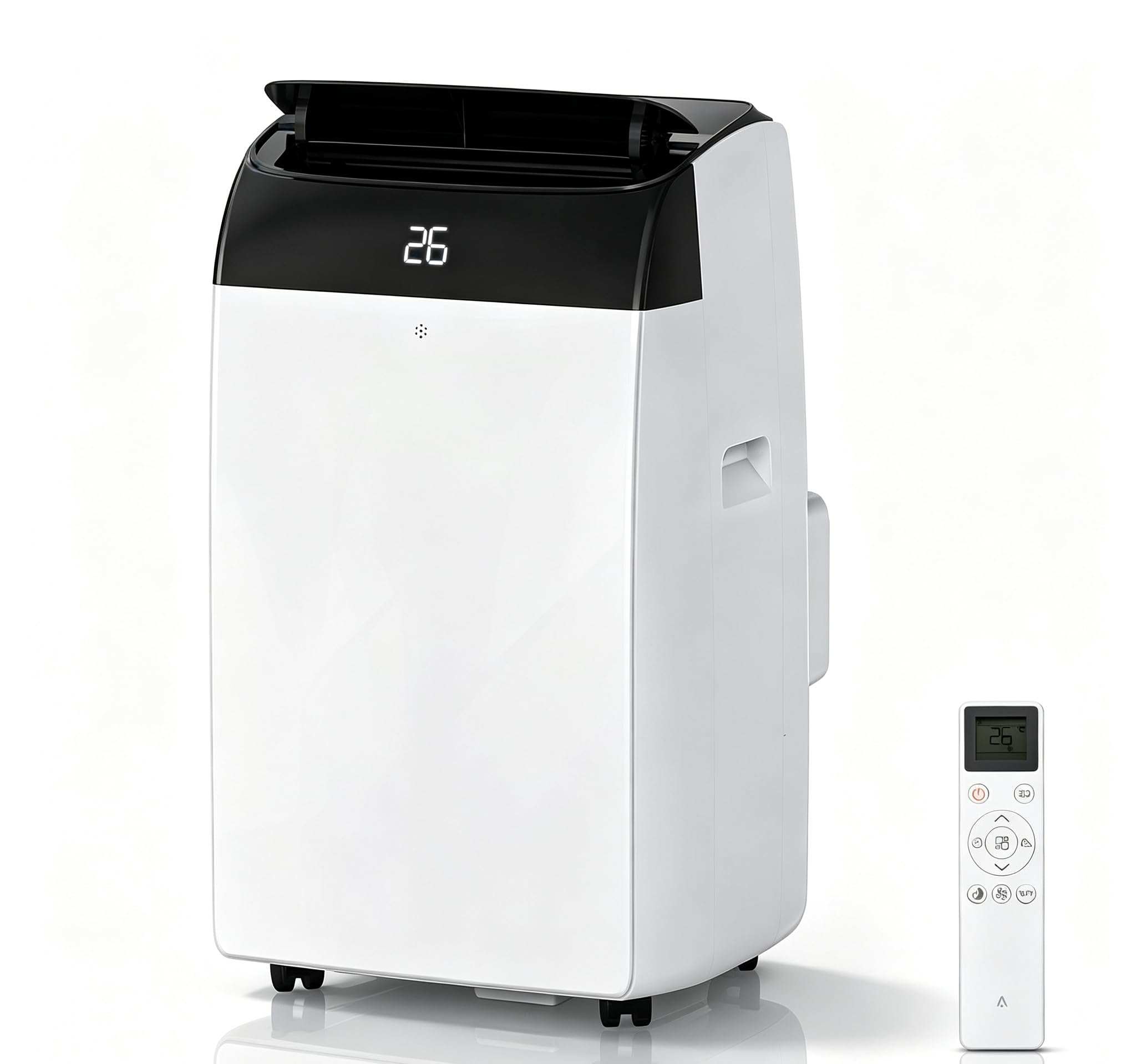 Asypets White 12000 Btu Portable Air Conditioner & Heater, 4-In-1 Ac Unit With Cooling, Heating, Dehumidifier & Fan, Quiet 48Db, 24H Timer, Remote, Window Kit For Sliding Windows, Covers 52㎡/550 Sq.ft