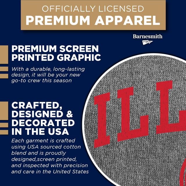 Image of Ivysport Crewneck Sweatshirt for College, Heritage Logo, Color, Adult Unisex