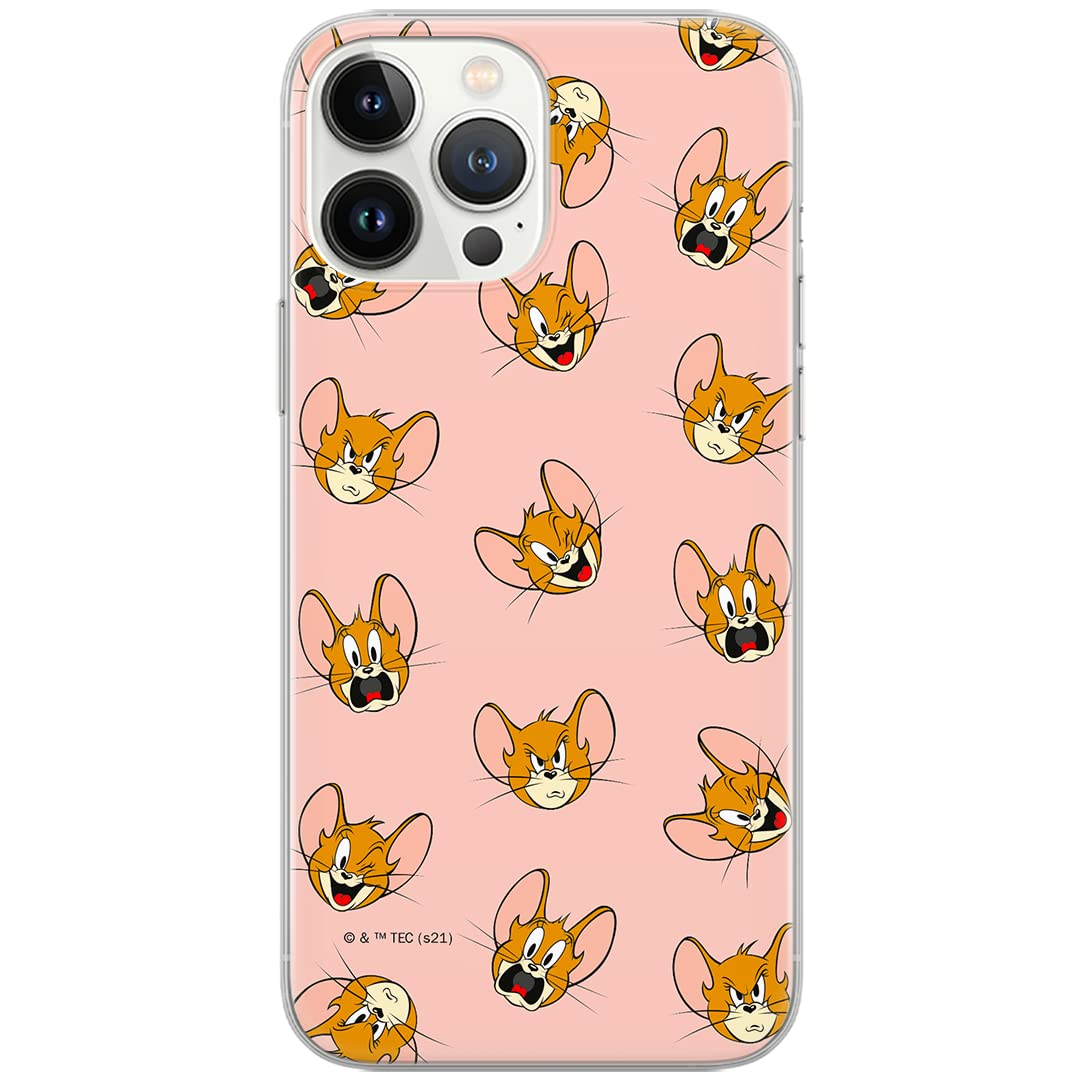 Ert Group custodia per cellulare per Apple Iphone 14 PRO originale e con licenza ufficiale Tom and Jerry, modello Tom and Jerry 013 adattato alla forma dello smartphone, custodia in TPU