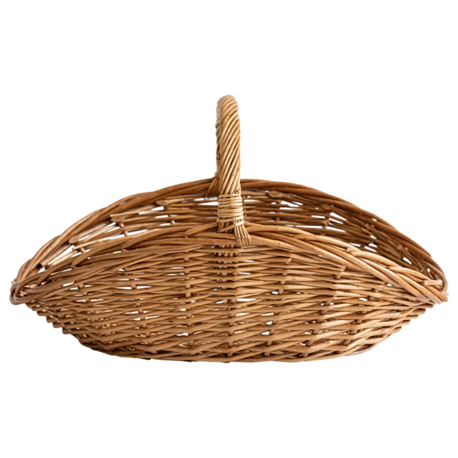 na stół - owalny kosz na żywność, taca do serwowania 37 | Blat stołowy - owalny kosz na wypieki, owoce i przekąski, organizer kuchenny 37 x 23 cm