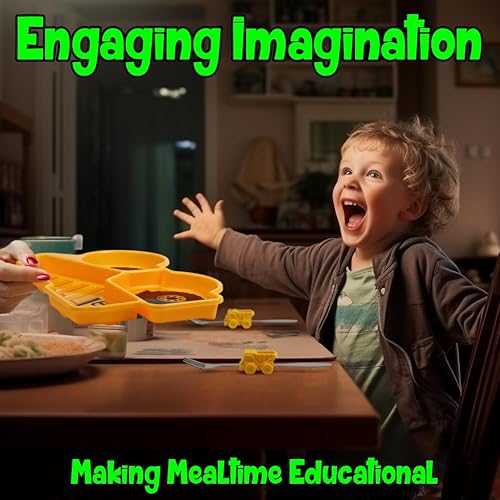 Miniatura 4 de Kids Funwares juego de plato dividido con utensilios para niños, con plato, tenedor y cuchara