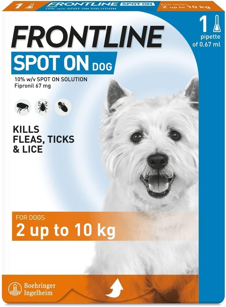 FRONTLINE Spot On Flea & Tick Treatment for Small Dog (210kg) 3
