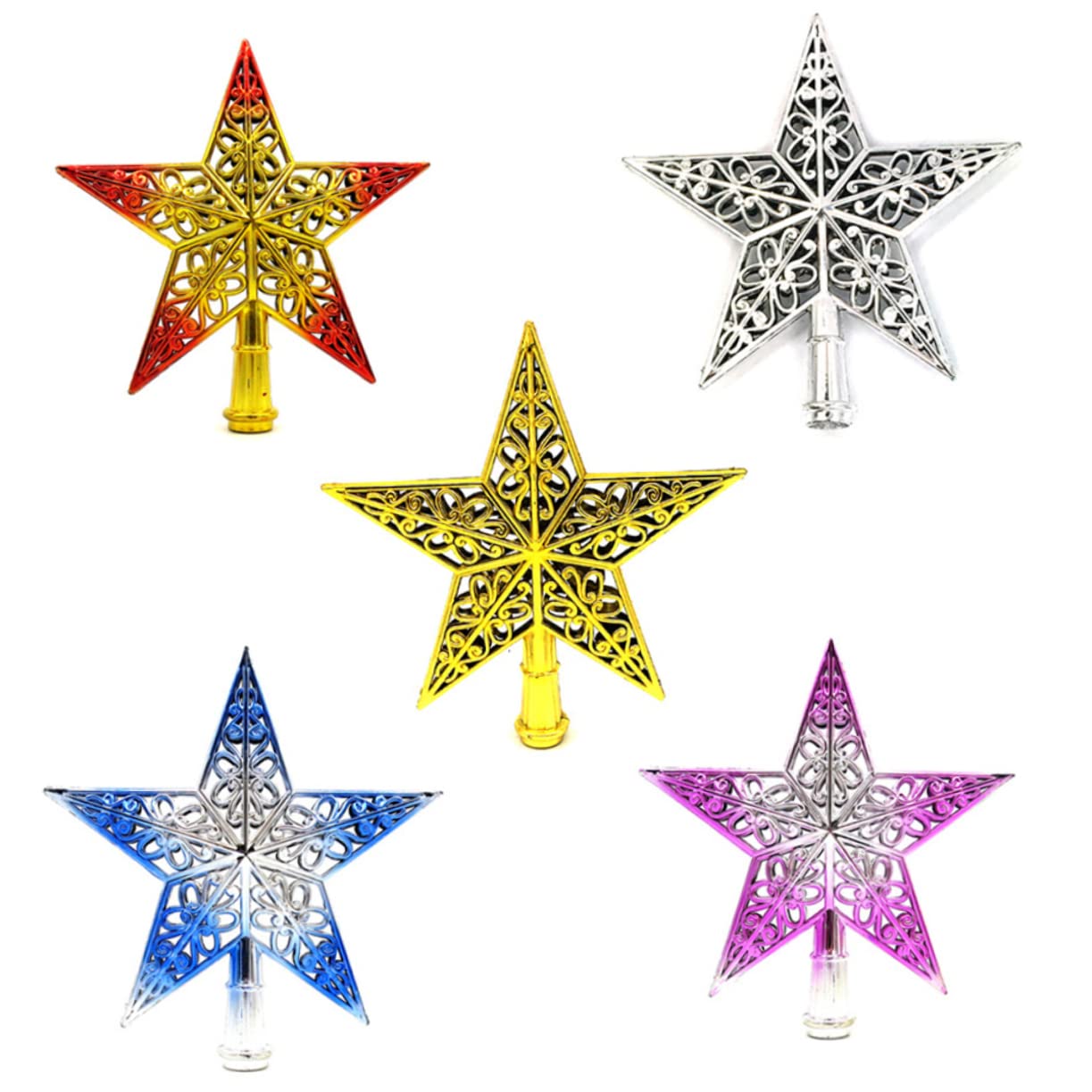 Fancyoung Adorno De Cristal De Estrella 2022, Decoración Colgante De Copo De Nieve, Adorno De Espejo Trasero Del Coche, Colgante De árbol De Navidad, Fiesta Festival, Decoración Del Hogar, Multicolor