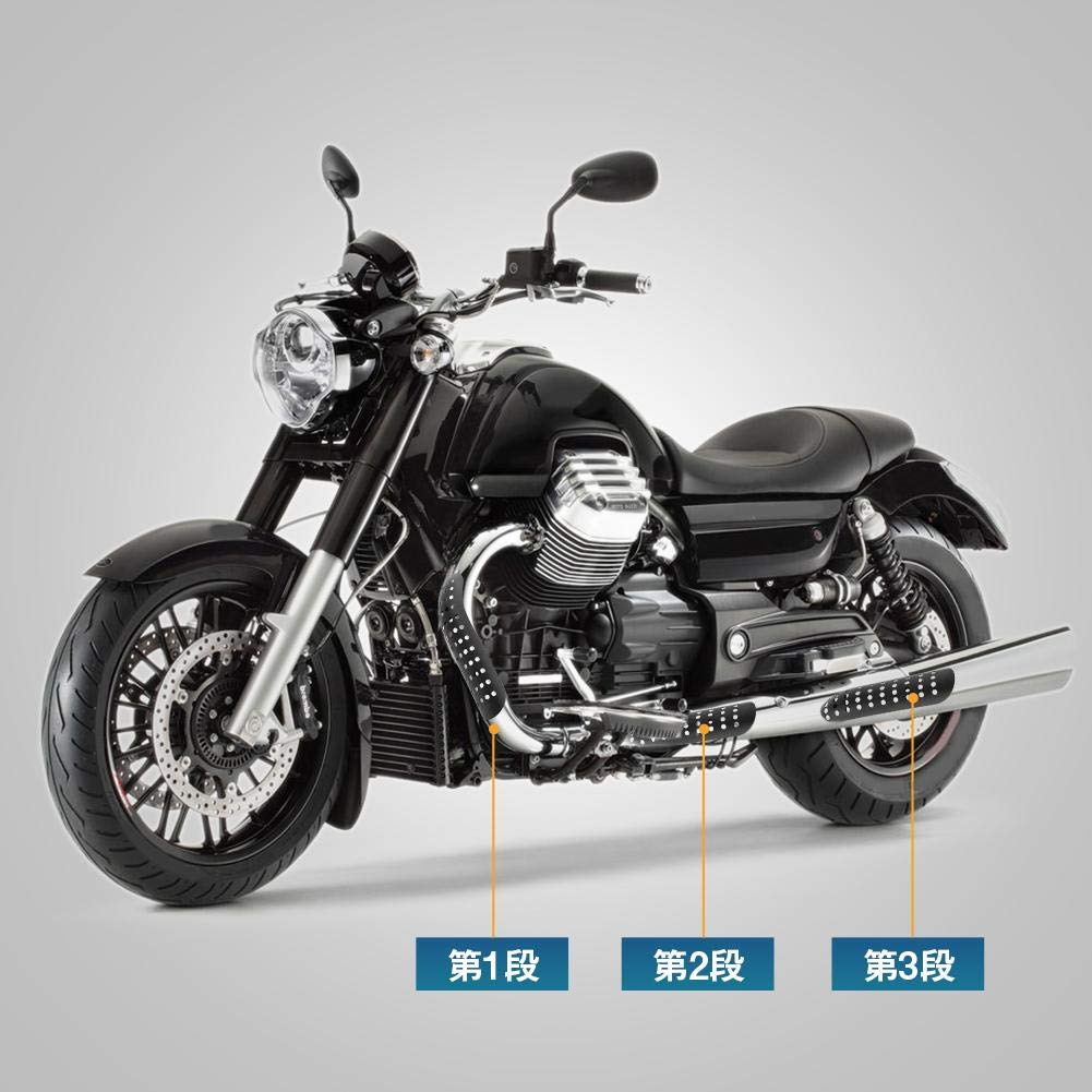 Protection Pot D Echappement Moto,Pare Chaleur Echappement,Protection Anti Chaleur Pot Echappement Moto,Paracalore Marmitta,Bouclier Thermique De Moto,Couvercle De Protection Thermique De Moto,Bouclie