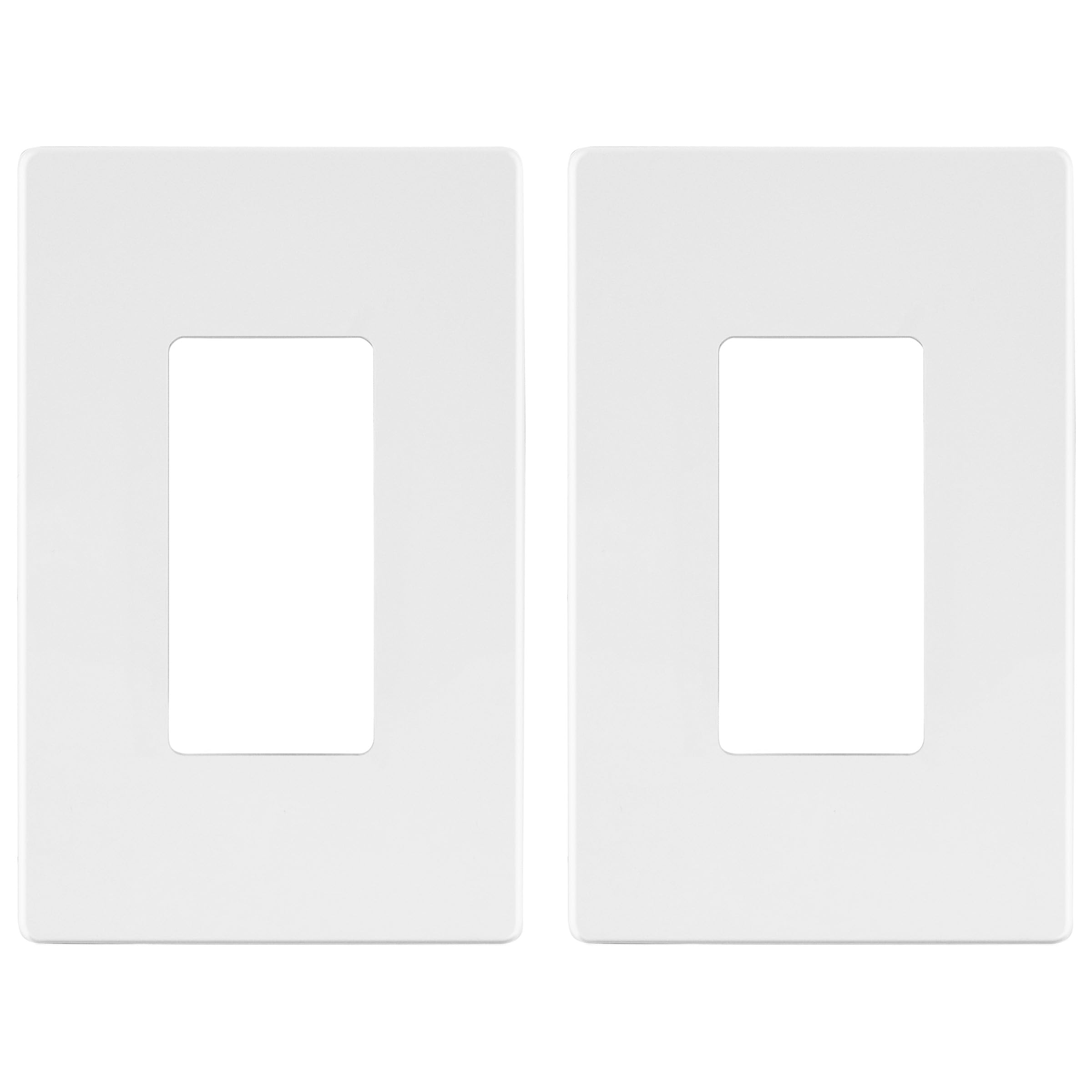 LIDER Matte Finish Decorator Switch Cover, Screwless Wall Plate, Mid-Size 1-Gang 4.88" x 3.11", Unbreakable Polycarbonate Thermoplastic, UL Listed,