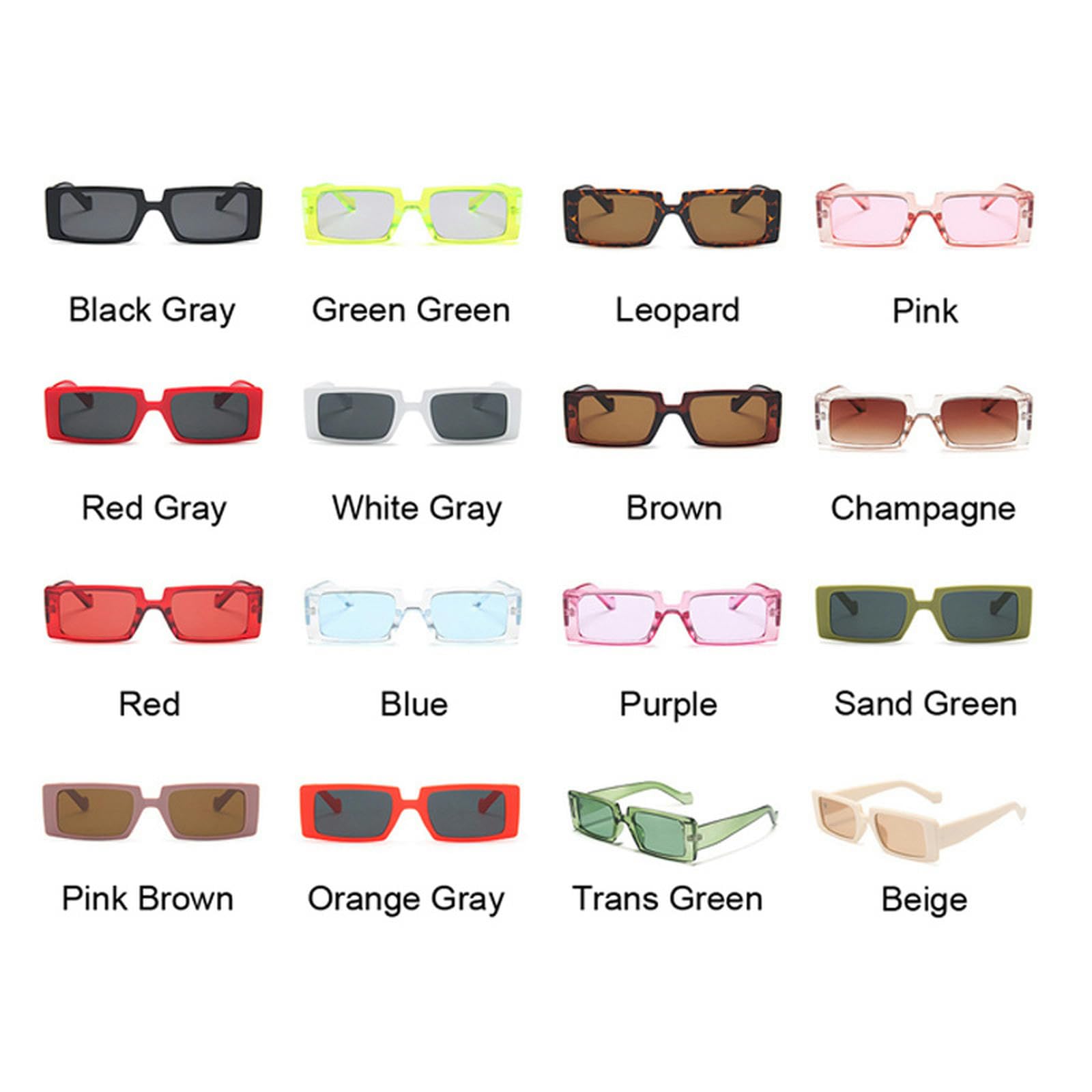 NOGRAX Okulary Moda Kwadratowe Okulary Przeciwsłoneczne Kobieta Lustro Damskie Okulary Przeciwsłoneczne Retro Cukierkowe Kolory Mała Ramka Podróże