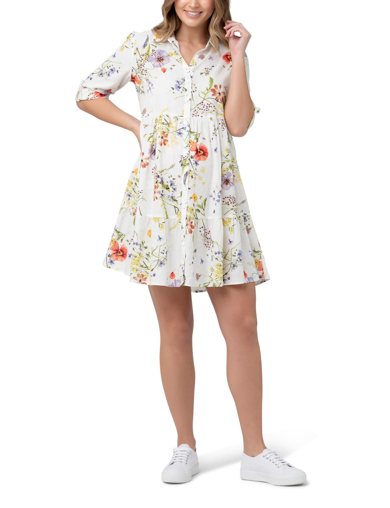 RipeBloom Button Through Dress