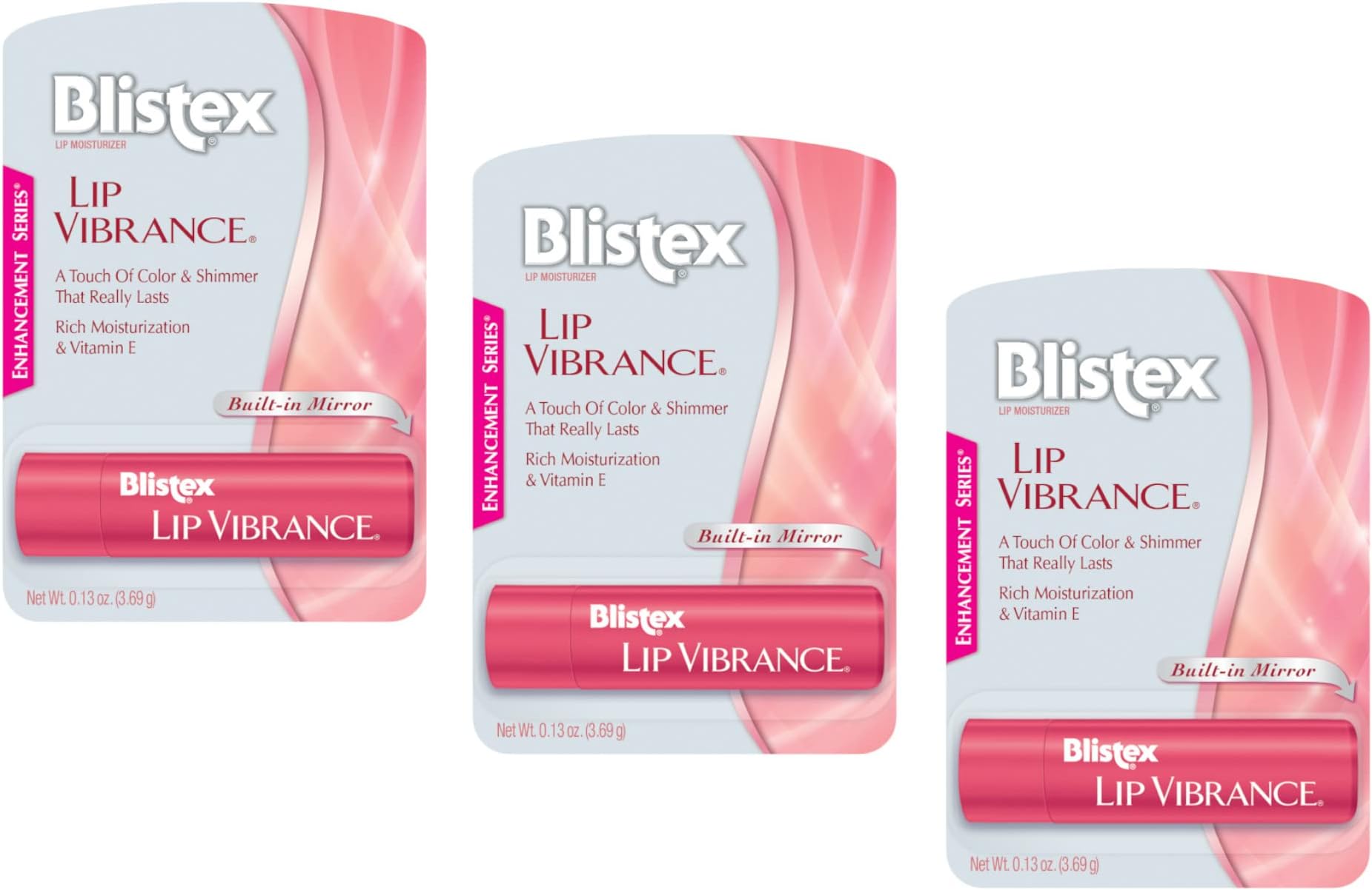 Blistex Lip Vibrance, Lip Protectant 0.13 oz (Pack of 3)