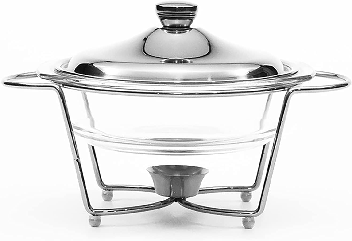 Set di scaldavivande da buffet, 2 litri, per buffet, catering, catering, con coperchio, per buffet, banchetti, catering, eventi, argento
