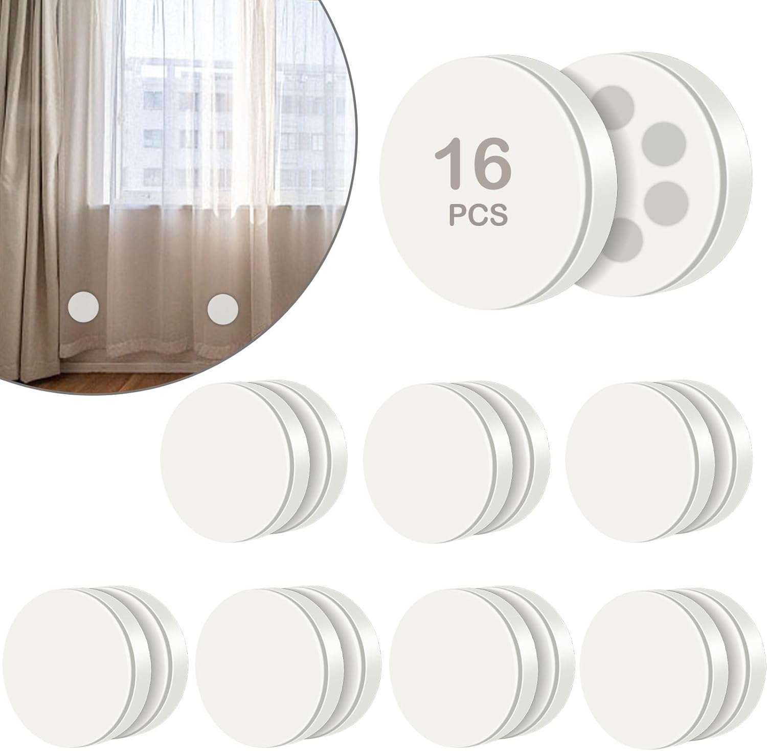 16 Packs Shower Curtain Weights,Shower Curtain