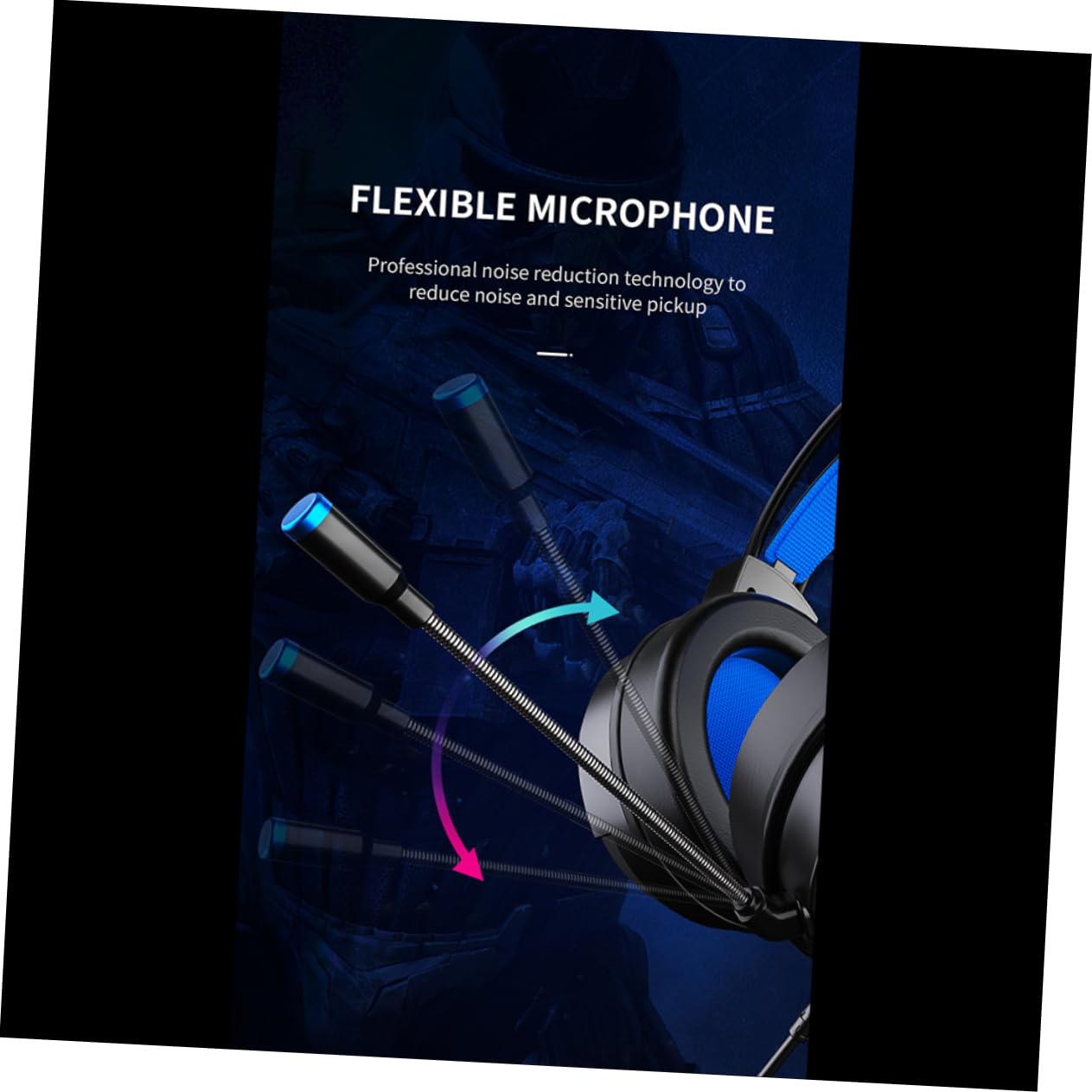 Angoily Cuffie da Gaming Cavo 3.5mm, Canale 7.1, Microfono