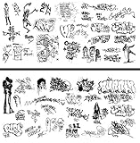 HO Scale Graffiti Waterslide Decals 2-Pack #19 - Weather Your Box Cars, Hoppers, & Gondolas!