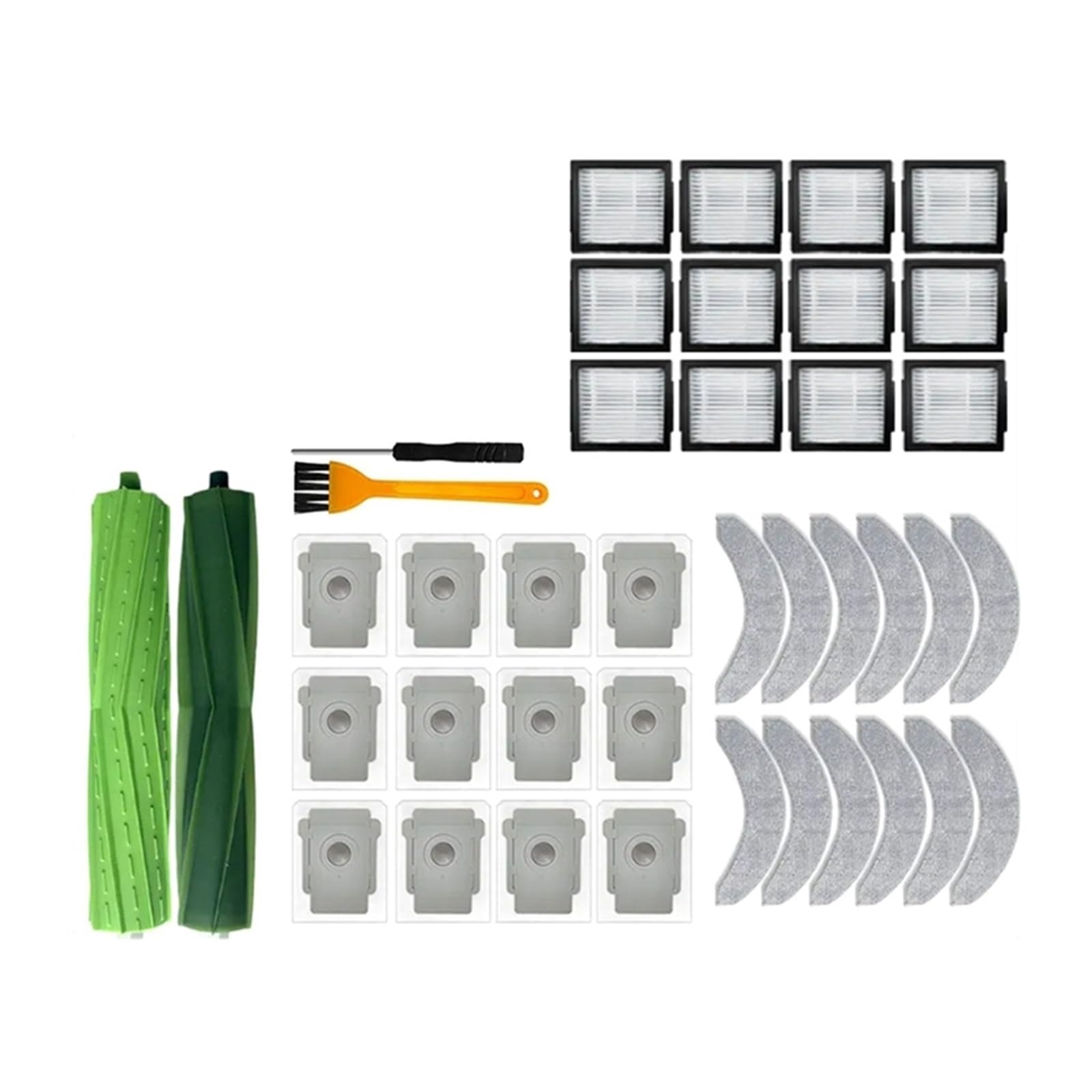 Kit filtre et brosse pour iRobot Combo j7+ j9+ avec sacs aspirateur