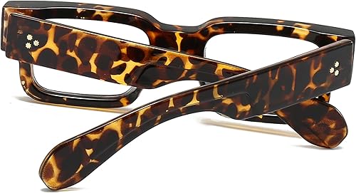 Miniatura 5 de ZIMUSUN Gafas cuadradas de marco grueso para mujeres y hombres, anteojos rectangulares de moda para luz azul, anteojos para computadora