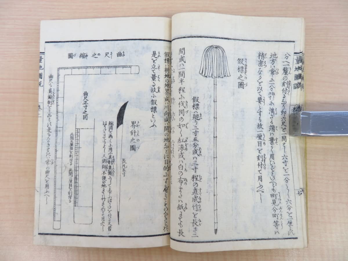Amazon.co.jp: 甲斐広永編 葛飾為斎画『量地図説』（全2冊揃）嘉永5年