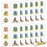 Unique Harry Potter 72 Count Temporary Fake Tattoos - Hogwarts Wizard Theme Party Supply Favor for Kid Birthday Party Loot Bags, Set of Bulk Decor Favors Supplies