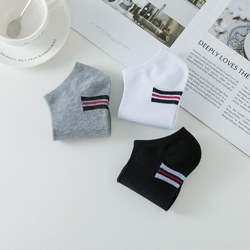 6 Pairs Mens Ankle Socks Low Cut Breathable Casual Socks Lightweight Soft Sock3