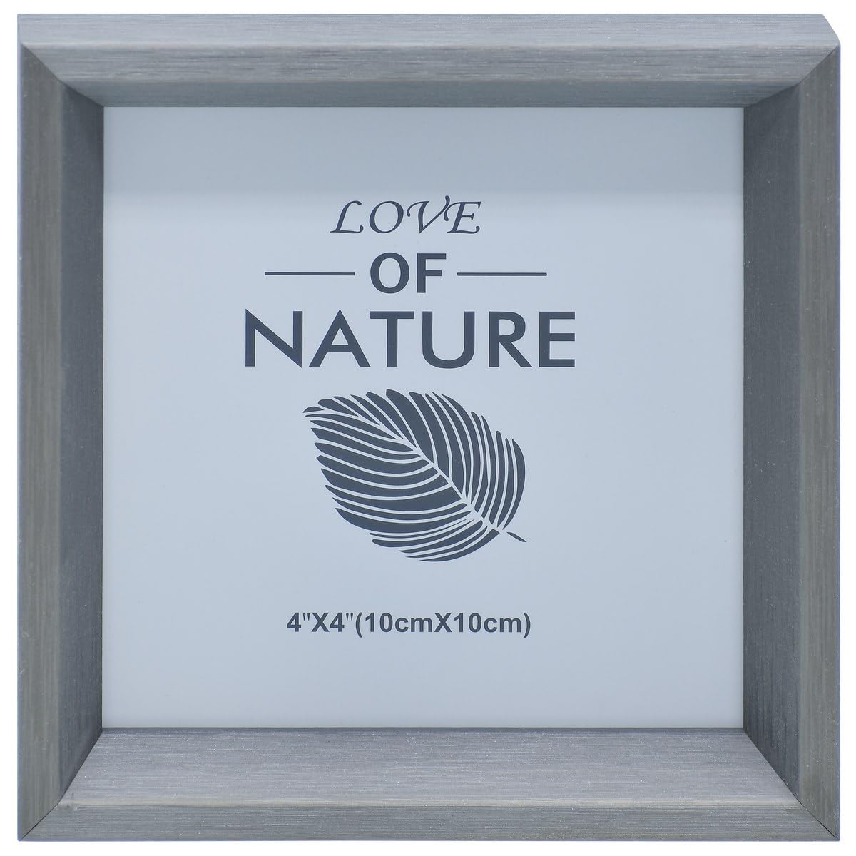 Aadyacrafts Gray Wooden Picture Frame, Deep Square 4x4 Inch (10cm x 10cm), Wall Mountable Photo Display, YL283A4X4-image-25