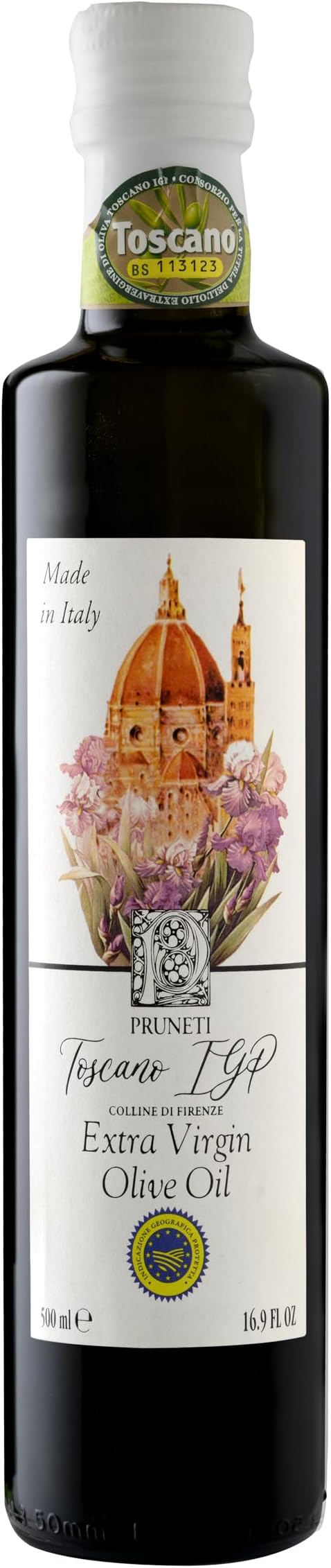 Florence N°1 Drinking Extra Virgin Olive Oil, New 2024-2025 Premium Early Harvest, Polyphenol Rich 400+ mg/kg, Gold Winner from Tuscany, First Cold Pressed, Ideal for Cooking and Finishing, Non-GMO