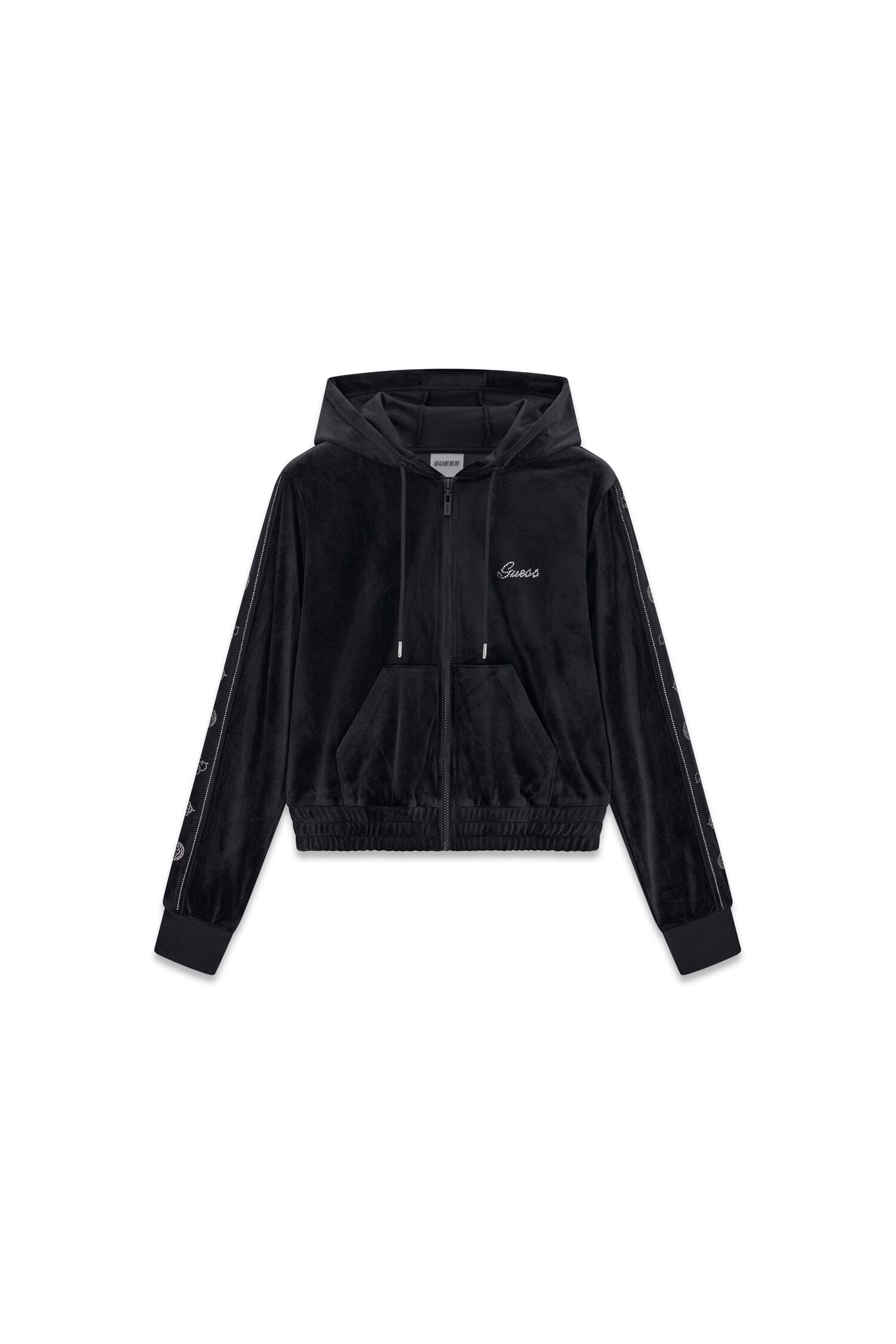 GUESS Amalia - Felpa da donna con cappuccio e zip intera