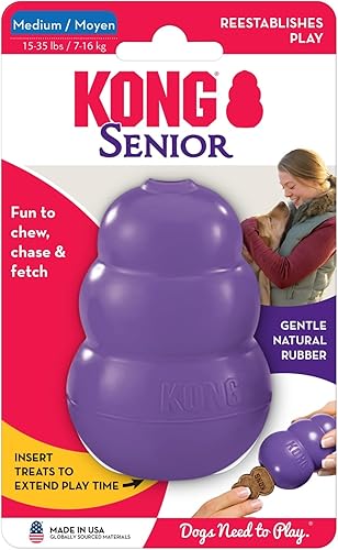 Vista 29 de Kong, Juguete para perros Senior Kong, color morado, L, Púrpura