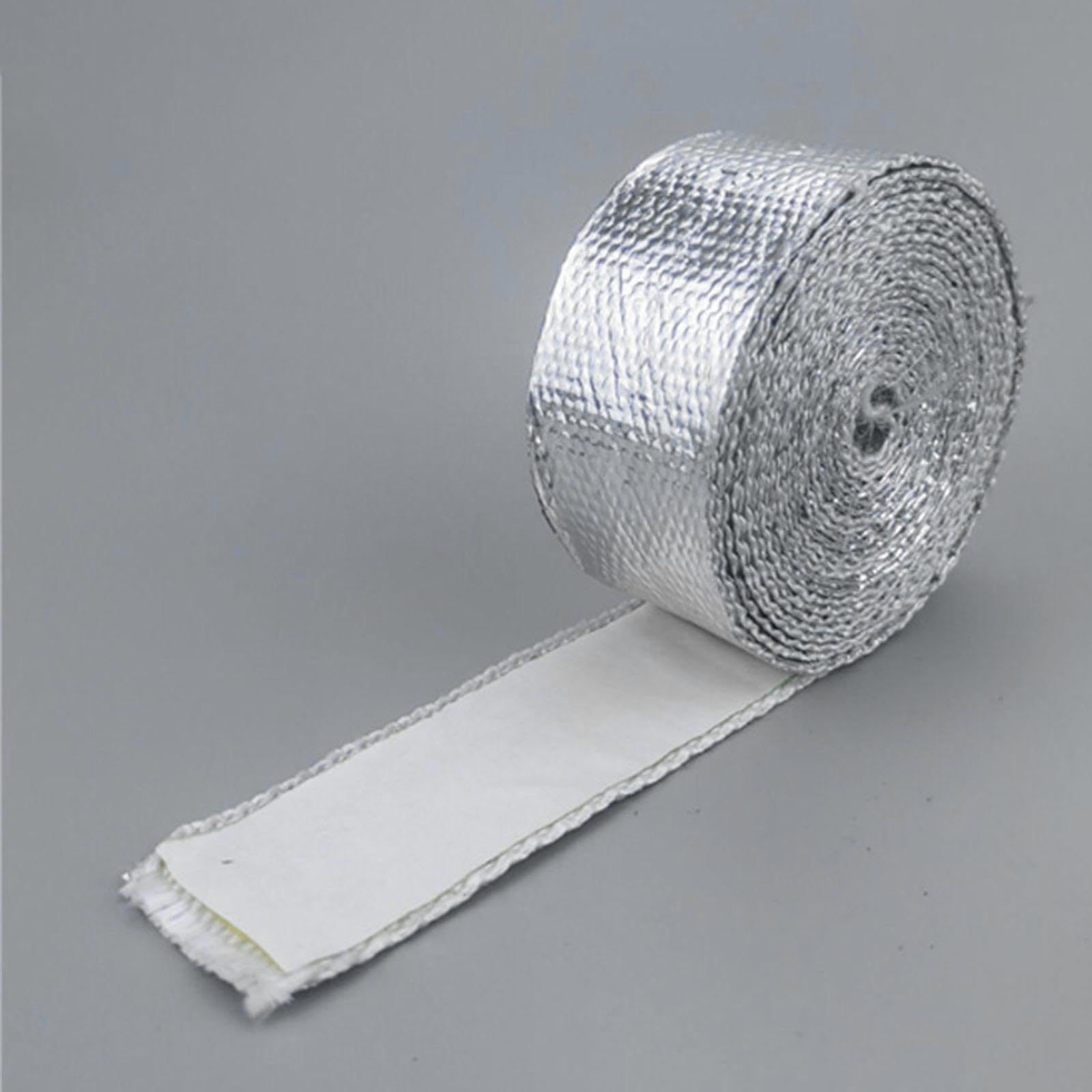 Materiale Riflettente Ad Alta Adesione, Resistente Al Calore, in Fibra di Vetro, in Alluminio per La Sigillatura di La Riparazione di Condotti, 1,5 mm x 50 mm x 10 m