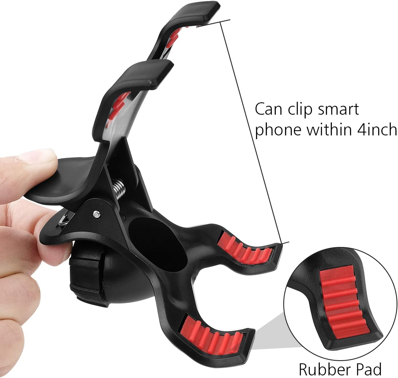 Chromlives Overhead Phone Mount - Articulating Arm Stand with Base, 360 Adjustable Phone & Tablet Holder