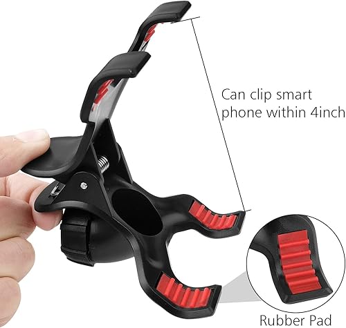 Miniatura 3 de Chromlives Soporte de teléfono superior - Soporte de brazo articulado con base, soporte ajustable para teléfono y tableta 360 grados