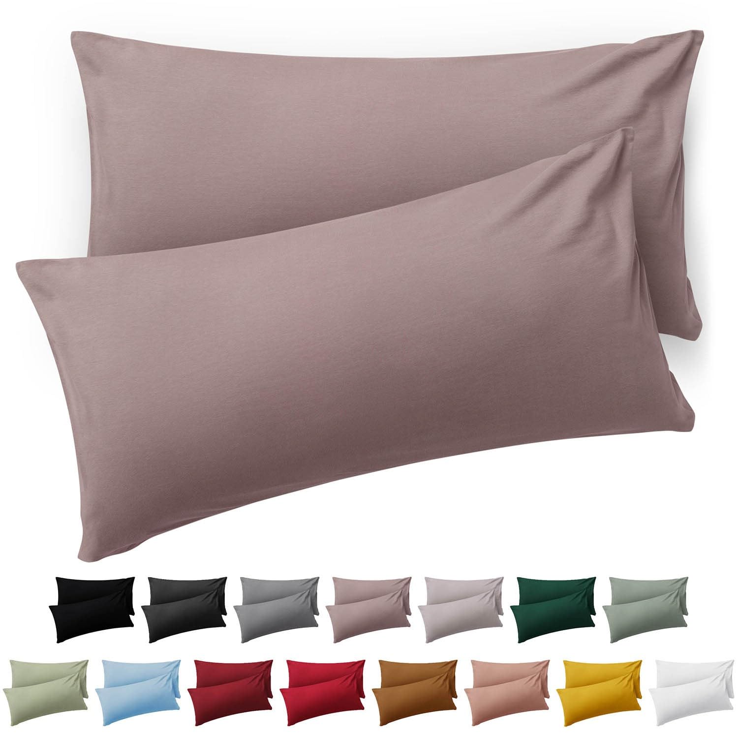 Blumtal Federe Cuscini Divano 50x70 cm - Set di Copricuscini per Divani in Microfibra a 2 Pezzi con Chiusura a Busta certificati Oeko-Tex, extra morbidi e lavabili - Tortora