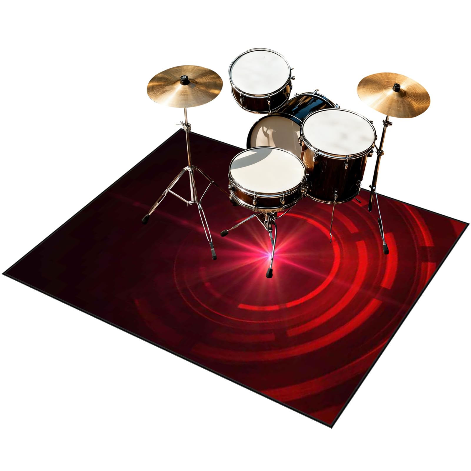 140 x 100 cm Dywan z baterią elektroniczną Dźwiękoszczelny Antypoślizgowy Dywan Pochłaniający Akustyczny Profesjonalna mata do instrumentów muzycznych do instrumentów muzycznych do gitary basowej