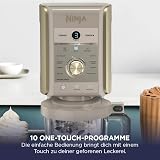 Ninja CREAMi Deluxe Machine a glace et sorbetière, 2 bacs, Pierre/Or - 11