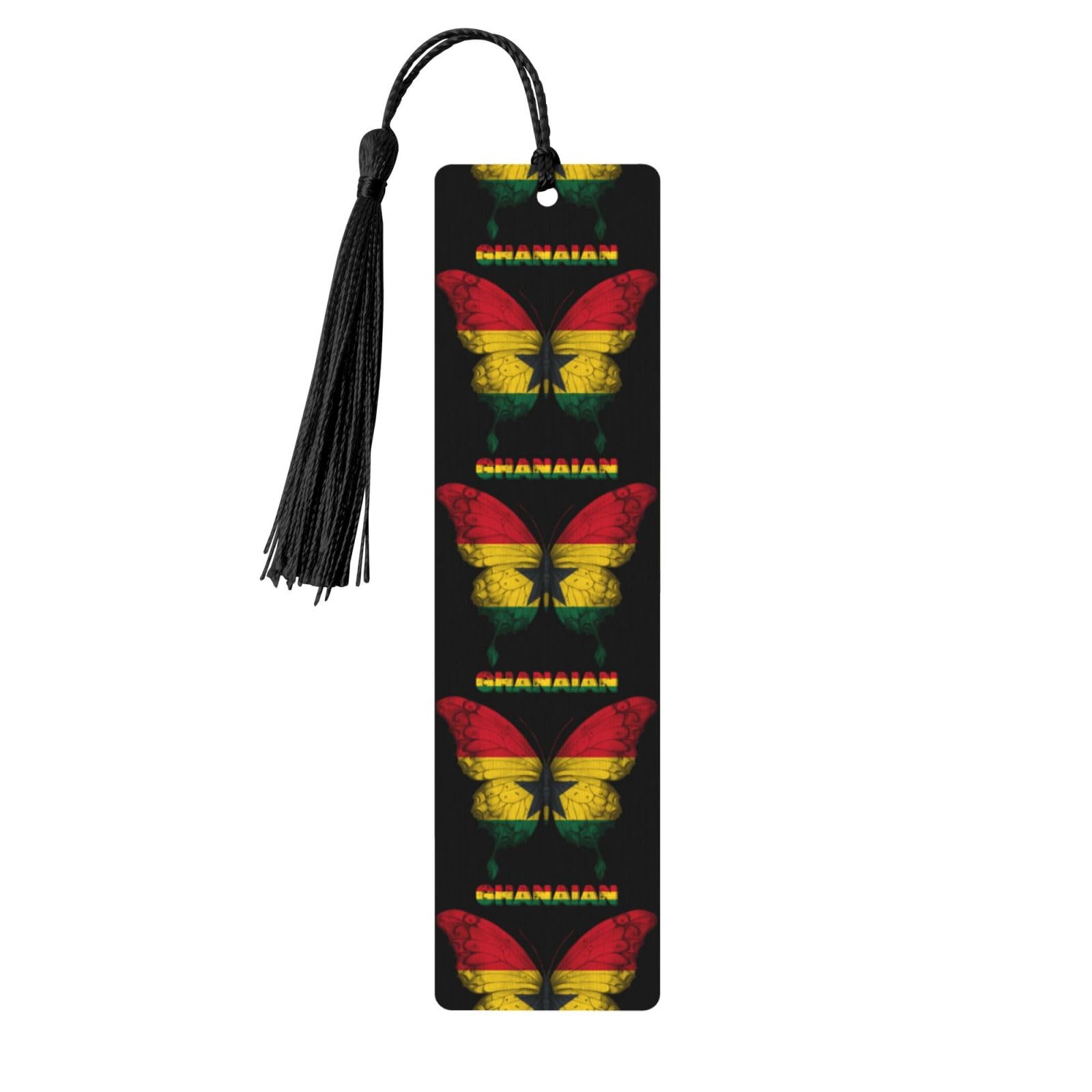 Ghanaian Flag Butterfly Valentine's Day Gift Bookmark Couple Gift Graduation Bookmark Gift Unisex