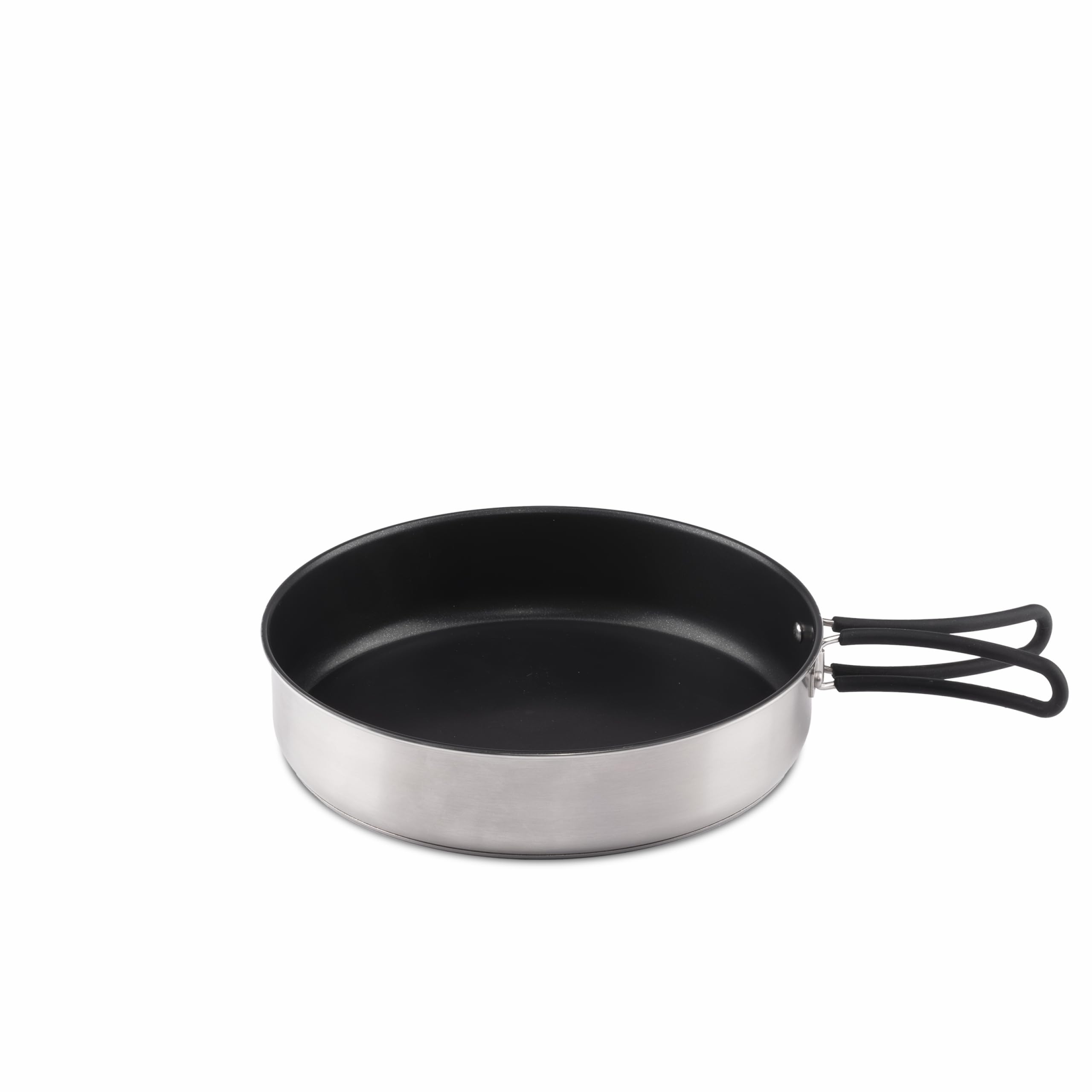 Petromax Dimego Camping Topfset (3-teilig) – Stapelbare Töpfe und Pfanne mit Keramikbeschichtung, für Induktion & alle Herdarten