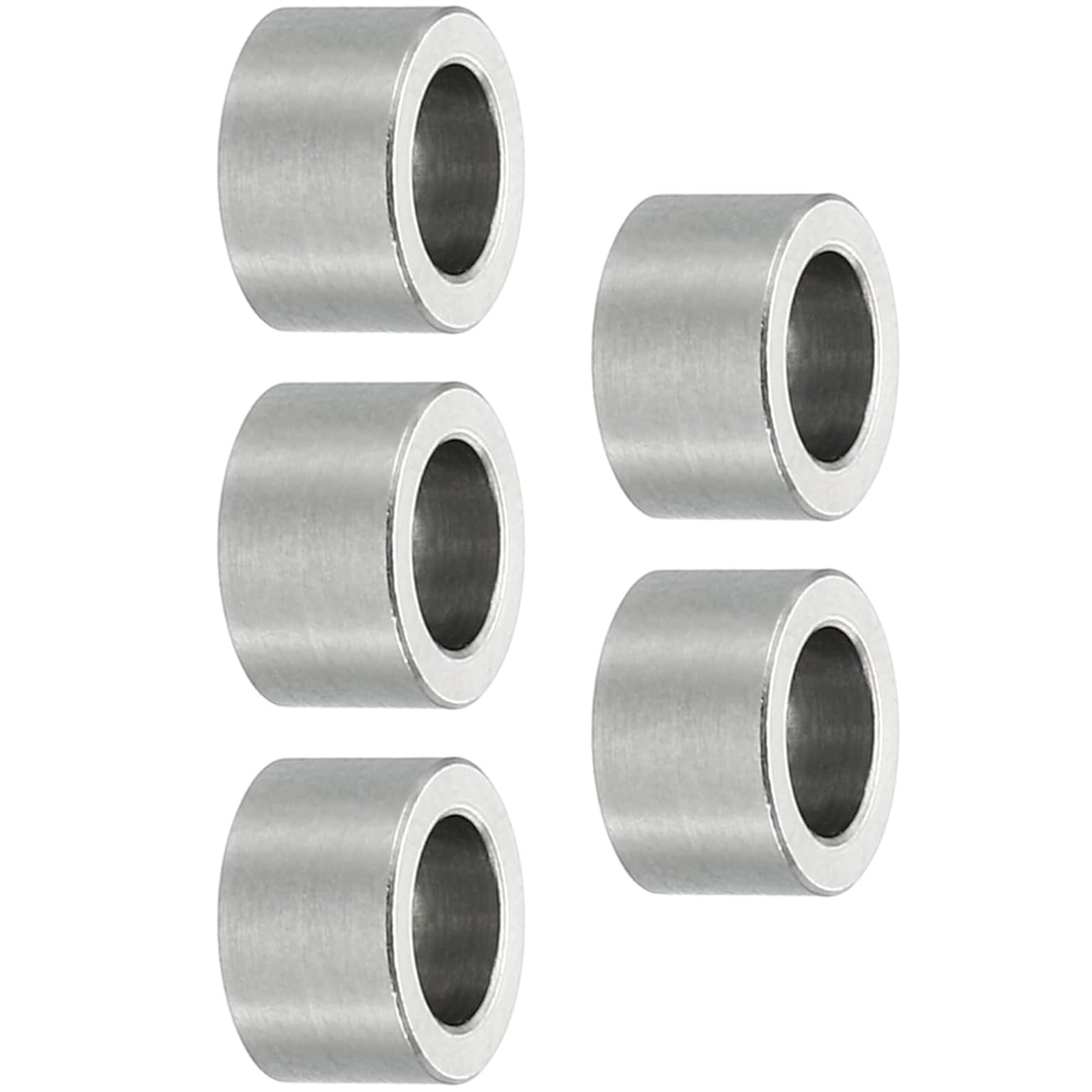 TOP-VIGOR 10Pcs M5 Aluminum Spacer, 5.1mm ID x 8mm OD x 5mm Length Metal Spacer