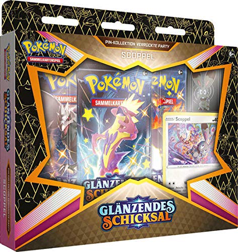 Preisvergleich Produktbild Pokemon - Glänzendes Schicksal - Pin-Kollektion - Scoppel - Deutsch - mit GECO Spielmatte
