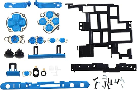 2023 Console Repair Accessories Kit, ABXY Button Volume Button Threaded Spare Parts for PS Vita for PSV2000