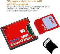 CY Dual Slot MicroSD TF Compact Flash CF Adapter Nikon Canon Kamerához - red 2