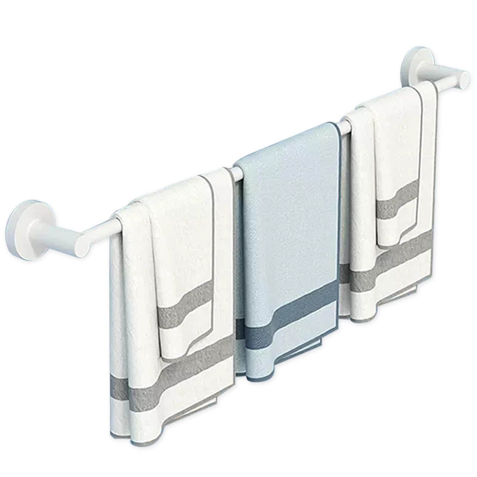 Barre porte-serviettes murale pour salle de bain et cuisine moderne épurée