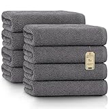 NatureMark Serviettes – Lot de 8 pièces – 100% Coton, Douces et Ultra-Absorbantes, Qualité...