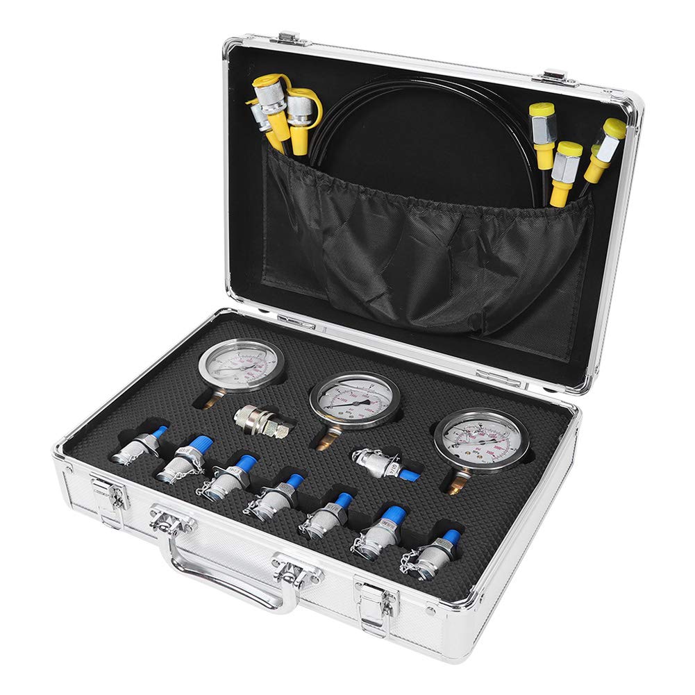 TEST-KIT FÜR HYDRAULISCHE DRUCKMESSGERÄTE AUS ALUMINIUM, LEICHT FÜR TECHNIKMASCHINEN