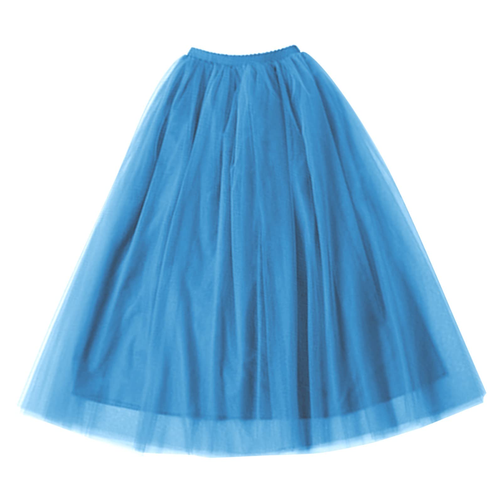 Tutu spódnica damska, długa, klasyczna, mini spódniczka, elastyczna, wysoka talia, halka, retro, jednokolorowa, spódnica baletowa, odświętna spódnica karnawałowa, lekka spódnica do tańca