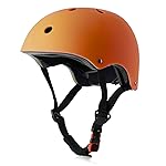 Kids Bike Helmet, Adjustable and Multi-Sport, from Toddler to Youth, 3 Sizes (Orange)