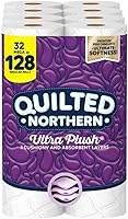 Quilted Northern Ultra Plush 3-Ply Toilet Paper, 32 Mega Rolls = 128 Regular Rolls – Softest Luxurious Bath Tissue