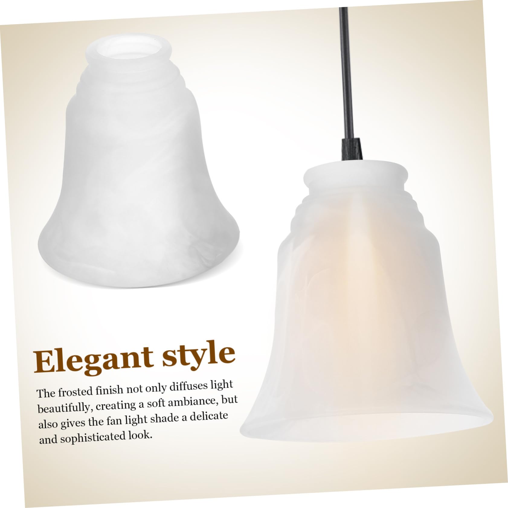 Paralume in Vetro Bianco Opaco per Lampade a Soffitto, Set da 4 Pezzi, Facile da Pulire, Elegante e Delicato per Creare Un'atmosfera Accogliente in Casa