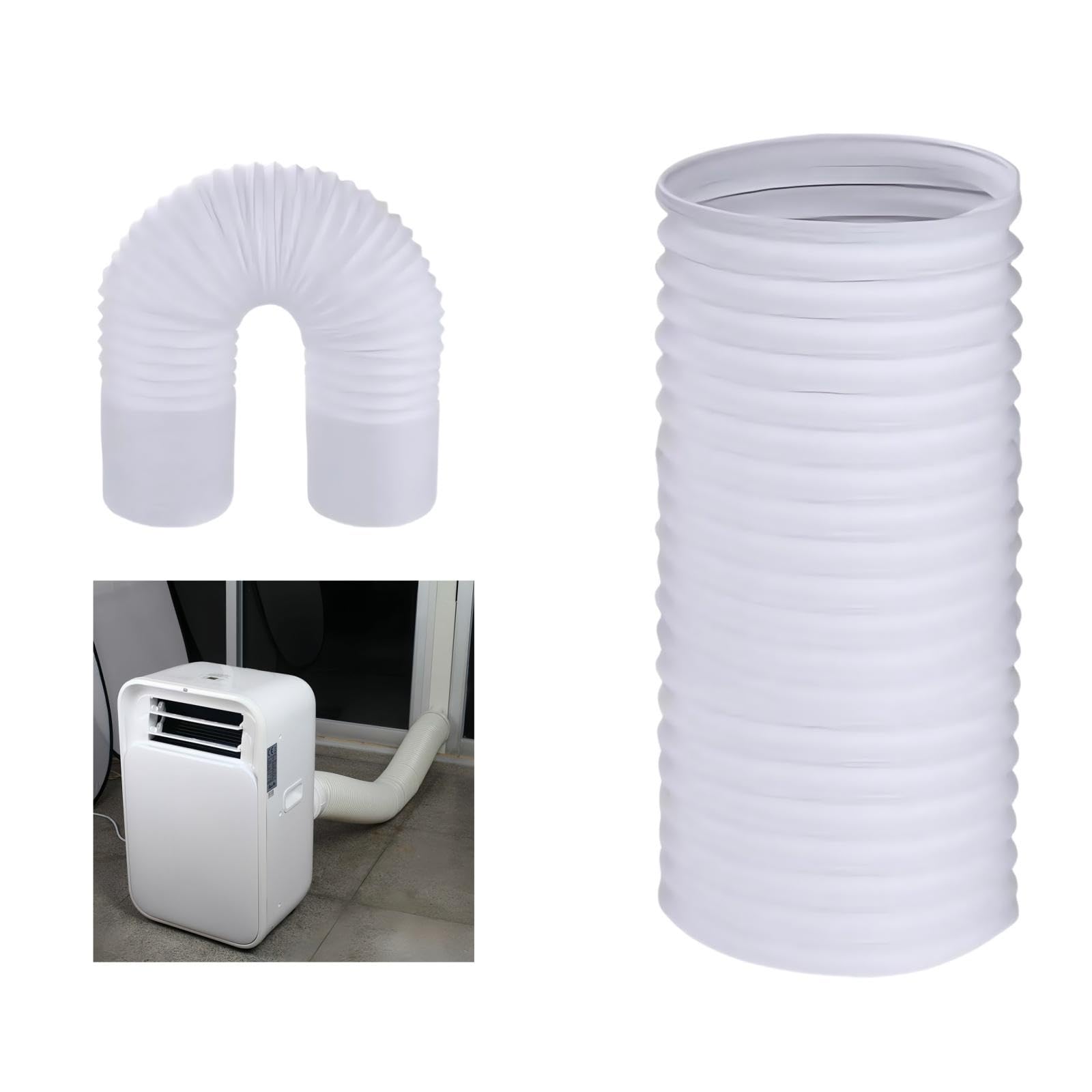 ポータブルエアコン ホワイト 排気ホース付き ポータブルエアコン ホワイト 排気ホース付き ポータブルエアコン