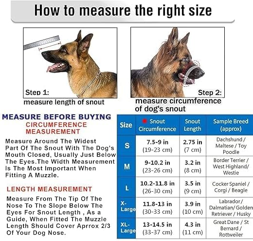 Dog Muzzle Bite Guard with Adjustable Soft Leather Strap, Stainless Steel, Small