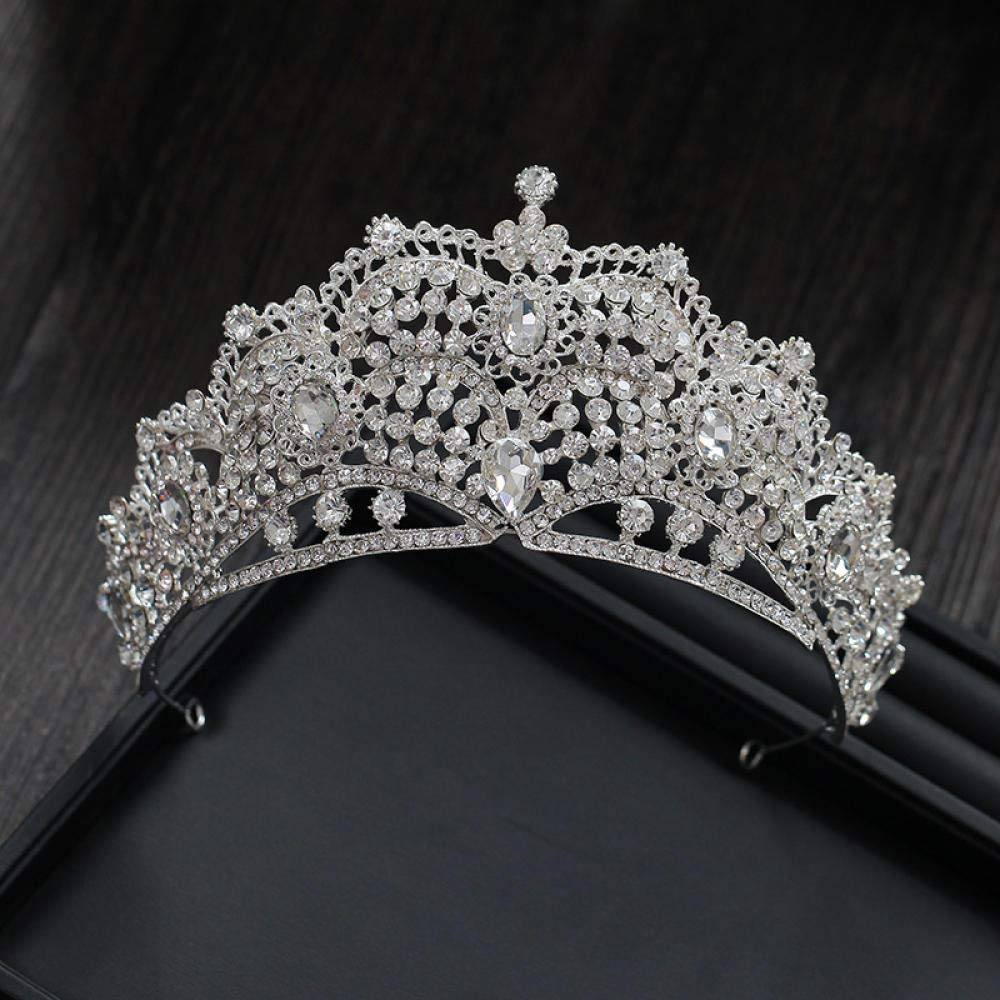 Tiara Ruinuo 316L'Alliage Coiffe La Couronne Noble Luxe Argent Femme Simple Fashion Mariage Accessoires Cheveux Serre-Tête Vintage Cadeau Parti