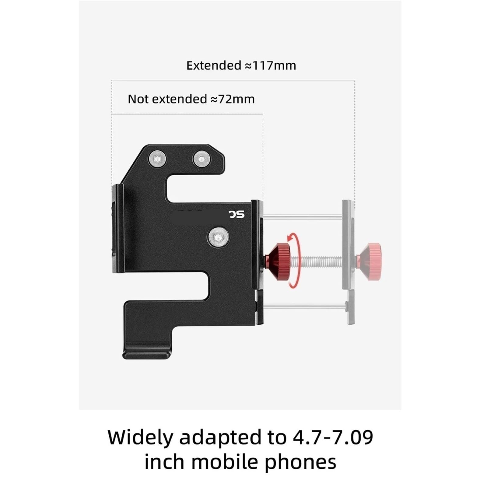 Soporte para Teléfono De Bicicleta De Aleación De Aluminio De Alta Resistencia Motocicleta TeléFono MóVil