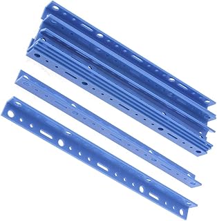 Aexit 10 Pcs Electrical Blue Plastic 5mm 2mm Dia Fit Holes Robot Model Timers Angle Brackets