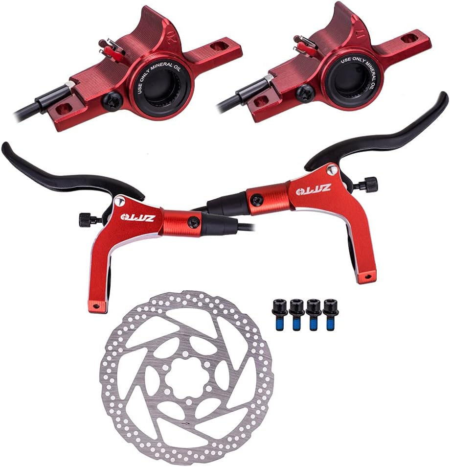 Hydraulic Disc Brakes Mountain Sets Front & Rear Set Suitable for Most Great Performance Mountain Brake Handles